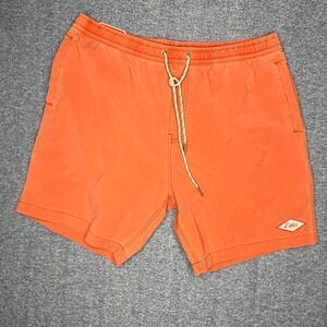 Deus Ex Machina The Sandbar Swim Trunks Shorts Orange XL Elastic Waist